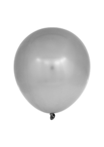 5 Inç Pastel Gri Renk Küçük Boy 25 Li Dekorasyon Balonu
