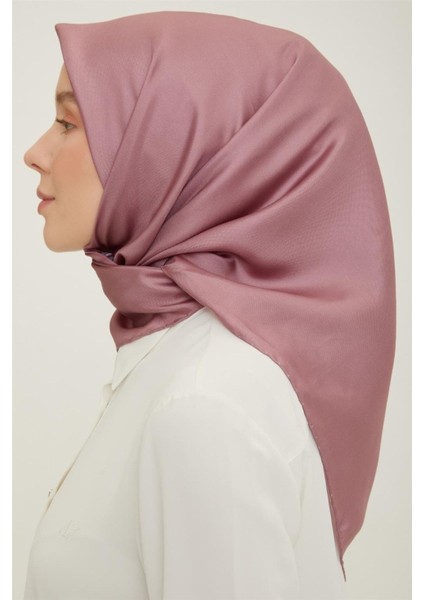 Düz Boyalı Sezonu %100 Twill Ipek Eşarp 0010D 58