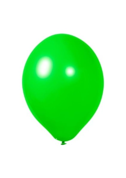 5 Inç Çim Yeşili Renk Küçük Boy 50 Li Dekorasyon Balonu