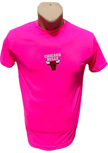 Pembe Chicago Bulls Tişört