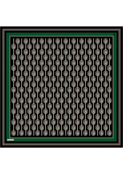 Nostalji Serisi %100 Twill Ipek Eşarp 8822D 38