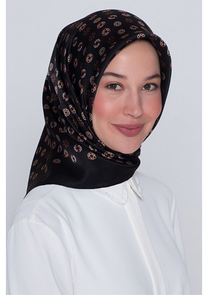 Nostalji Serisi %100 Twill Ipek Eşarp 7926D 09