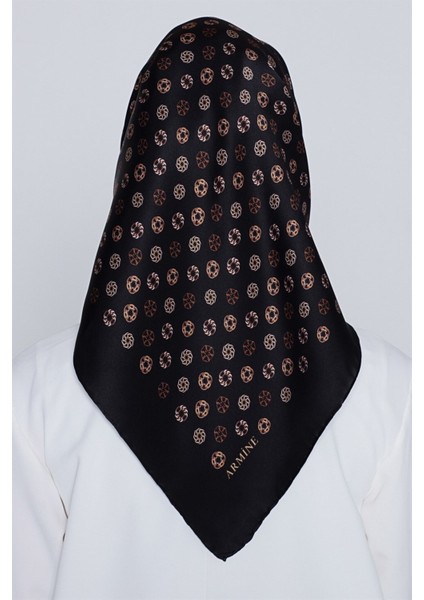 Nostalji Serisi %100 Twill Ipek Eşarp 7926D 09