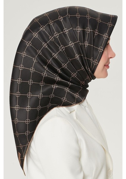 Nostalji Serisi %100 Twill Ipek Eşarp 8555D 11