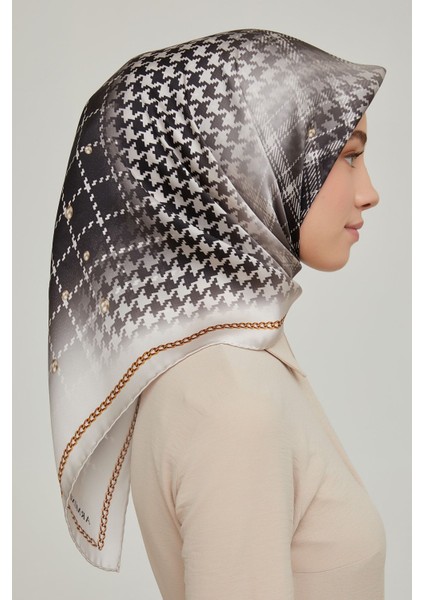 Nostalji Serisi %100 Twill Ipek Eşarp 8612D 04