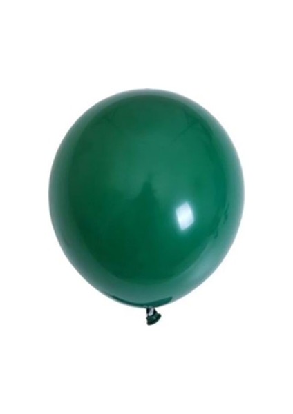 5 Inç Koyu Yeşil Renk Küçük Boy 50 Li Dekorasyon Balonu