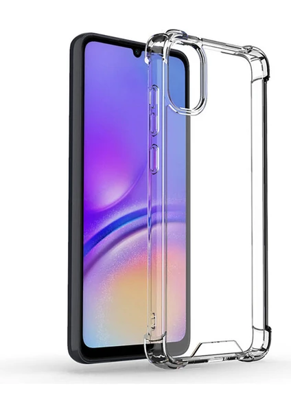 Case World Samsung Galaxy A05 Kapak Şeffaf Airbag Antishock Köşe Korumalı Silikon Kılıf