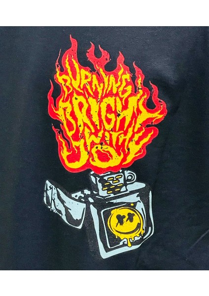 Siyah Erkek Zippo Tişört