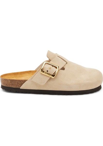 Kadın Terlik 17B5 Frau Suede-S Cappuccino (Beige)