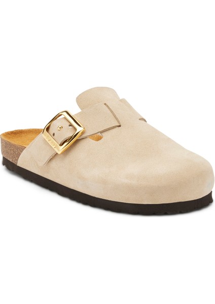 Kadın Terlik 17B5 Frau Suede-S Cappuccino (Beige)