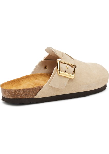 Kadın Terlik 17B5 Frau Suede-S Cappuccino (Beige)