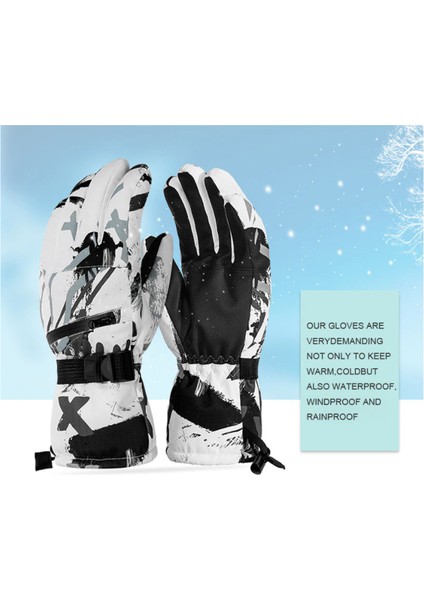 Unisex Ultralight Su Geçirmez Dokunmatik Kayak Snowboard Eldiveni