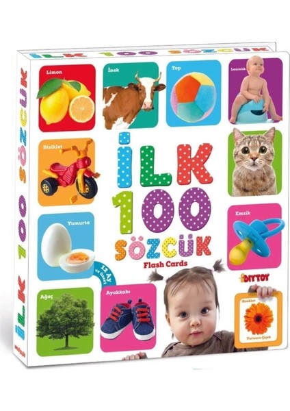 Ilk 100 Sözcük Kelime Zeka Kartları ,dikkat Geliştirici Eğiticioyun Seti