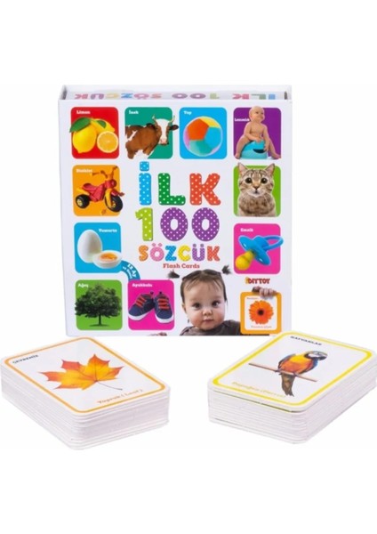 Ilk 100 Sözcük Kelime Zeka Kartları ,dikkat Geliştirici Eğiticioyun Seti fiyatları