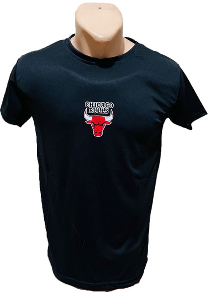 Siyah Chicago Bulls Tişört