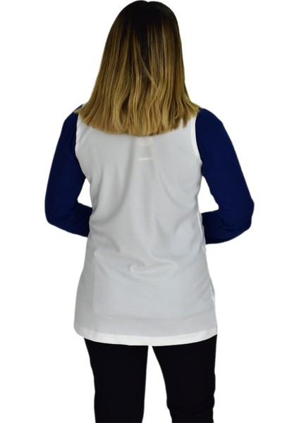 Kadın Krem Renği Krep Yelek RY-16720 fırsatları