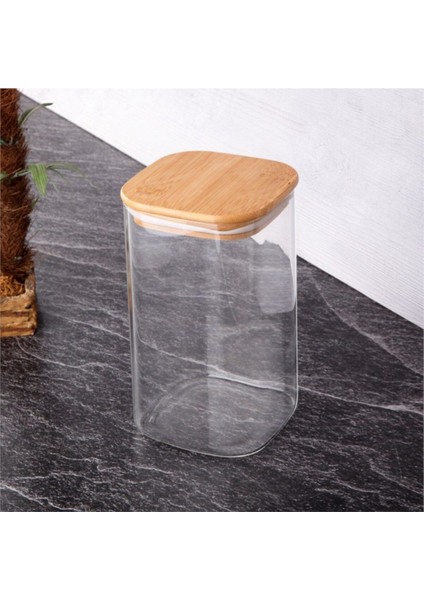Yakut Bambu Saklama Kavanozu 500ML