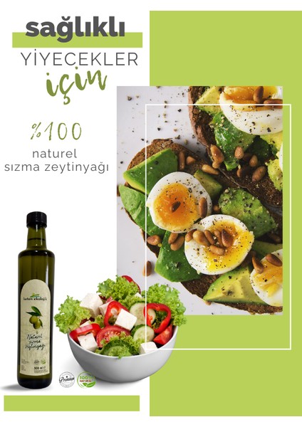 Naturel Sızma Zeytinyağı Atalık Zeytin Ağaçlarından Geleneksel ve Ekolojik Üretim 500ML