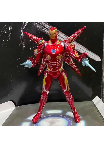 Marvel Avengers Iron Man Demir Adam Mark MK50 Metal Görünümlü Işıklı Karakter Figür Oyuncak 17 Cm.