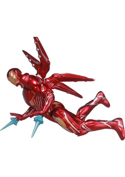 Marvel Avengers Iron Man Demir Adam Mark MK50 Metal Görünümlü Işıklı Karakter Figür Oyuncak 17 Cm.