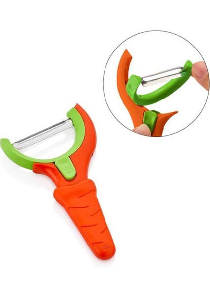 Duo Soyacak Plastik Saplı Sebze ve Havuç Soyacağı