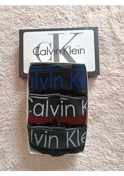 Calvin Kl. 3'lü Lüks Erkek Boxer