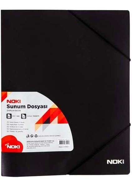 Sunum Dosyası Cepli 30 Yapraklı A4 Siyah fiyatları