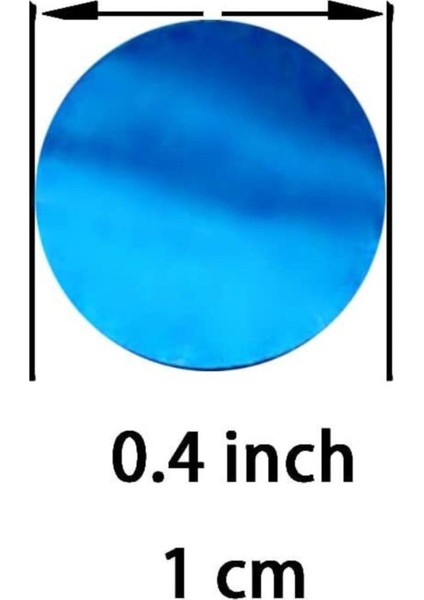 Mavi Konfetili Şeffaf Balon Seti 10 Adet