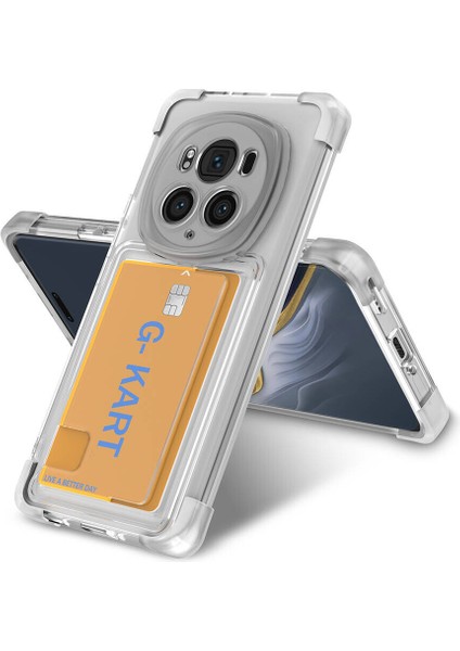 Honor Magic 6 Pro Kılıf Ultra Koruma Kamera Korumalı Kart Koymalı G-Kart Silikon