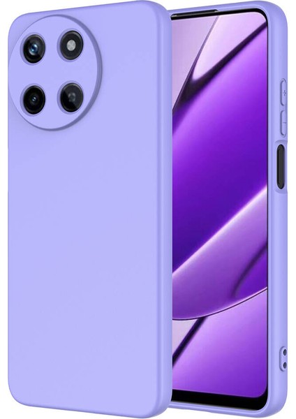 Realme 11 4g Kılıf Kamera Korumalı Içi Süet Renkli Lansman Silikon