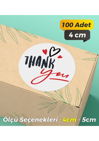 Made With Love Ambalaj Kargo Hediye Paketleme Etiketi Model 14 100 Adet 4 cm