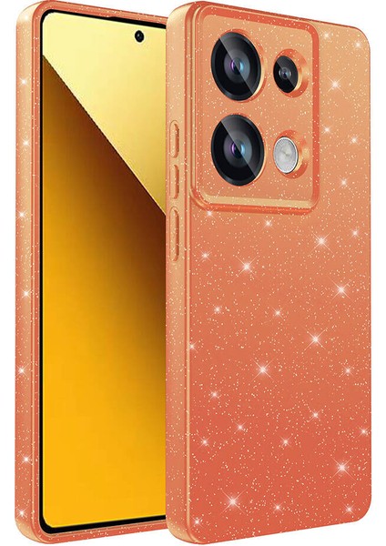 Xiaomi Redmi Note 13 Pro 4g Kılıf Kamera Korumalı Simli Parlak Koton Silikon