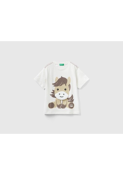 Unıted Colors Of Benetton Erkek Bebek Tshirt 3096G10DA