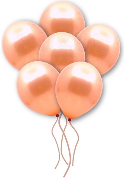 Doğum Günü Bride Bekarlığa Veda Partisi Balonu Rose Gold Renkli Metalik Balon 10 Adet Bakır