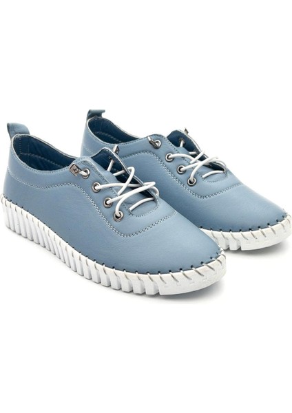 POTINONLINE1362 Kadın Hakiki Deri Comfort Lastikli Günlük Ayakkabı fiyatları