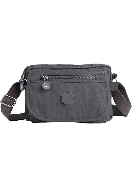 215 Klinkır Kaliteli Kumaş Bayan Çapraz Omuz Çantası Gri fiyatları