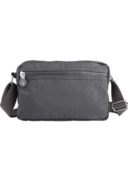 215 Klinkır Kaliteli Kumaş Bayan Çapraz Omuz Çantası Gri modelleri