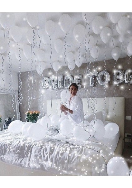 Bride To Be Yazılı 40 cm Folyo Balon konsept Gümüş Renkli Bekarlığa Veda Partisi Balon fiyatları