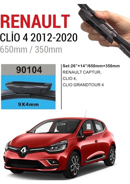 Renault Clio 4 Silecek Takımı