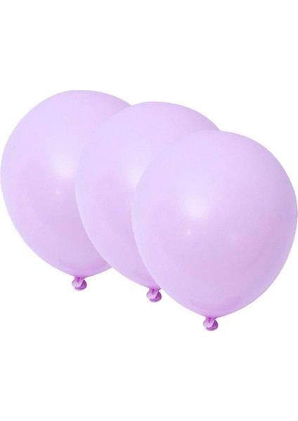Lila Makaron Pastel 10 Adet Helyum Uyumlu Balon+Lila Makaron balon Doğum Günü Parti Süsleme Helyum Uyumlu