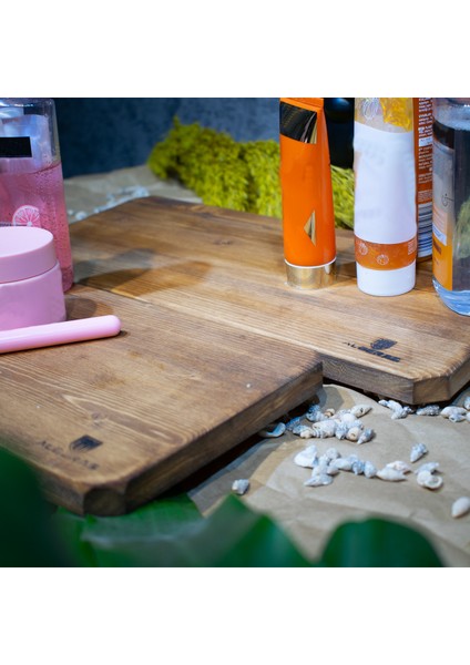 Twin Timber Ayaklı Ahşap Sunumluk Kahvaltı Peynir, Salam, Meyve Standı Banyo Düzenleyici fırsatları