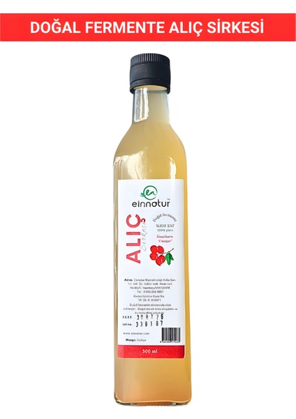 Doğal Fermente Alıç Sirkesi, 500 ml