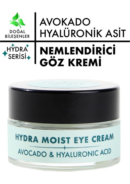 Polente Natural - Hydra Moıst Eye Cream- Avokado & Hyalüronik Asit Nemlendirici Göz Kremi (20 Ml)