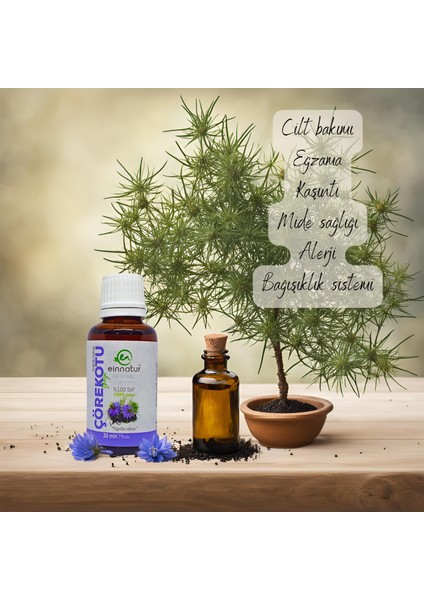 %100 Saf Çörekotu Yağı, 30 Ml, Soğuk Sıkım, Black Seed Oil, Cold Press Çörek otu yağı