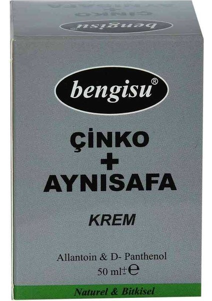 Melek Store  Aynısafa + Çinko Bitkisel Krem Allantoin ve D- Panthenol 50 ml