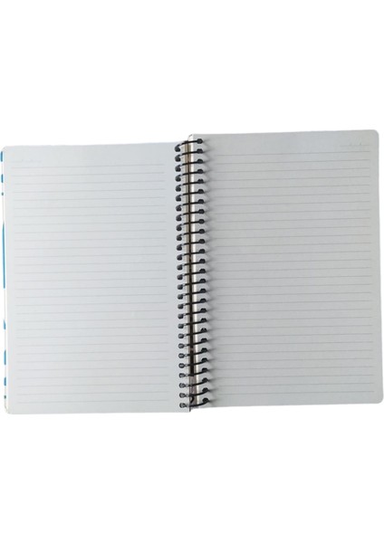 Papirüs Çiçek Spiralli Sert Kapak 16X23 100 Yaprak Çizgili Defter