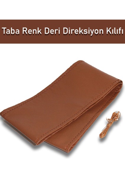 Dikmeli Deri Direksiyon Kılıfı