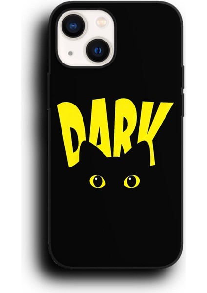 iPhone 11 Uyumlu Lansman Telefon Kılıfı "kara Kedi Karanlık Dark Gözler Tasarım"