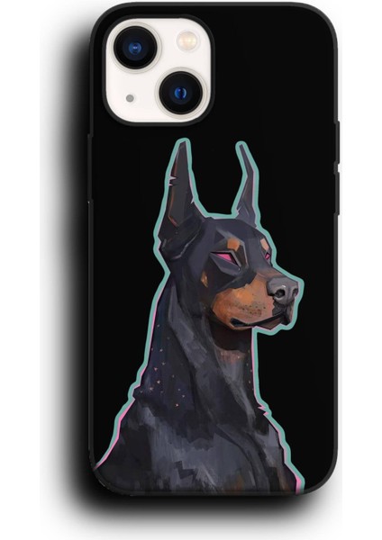 iPhone 11 Uyumlu Lansman Telefon Kılıfı "asil Tazı Siyah Güçlü Duruş Köpek"