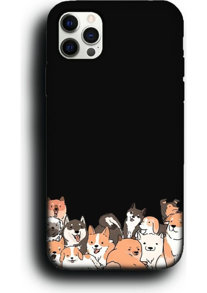 iPhone 11 Pro Uyumlu Lansman Telefon Kılıfı "sevimli Köpekler Köpüşler Cici Tatlı"